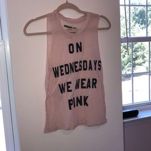 “On Wednesday’s We Wear Pink” Muscle Tee